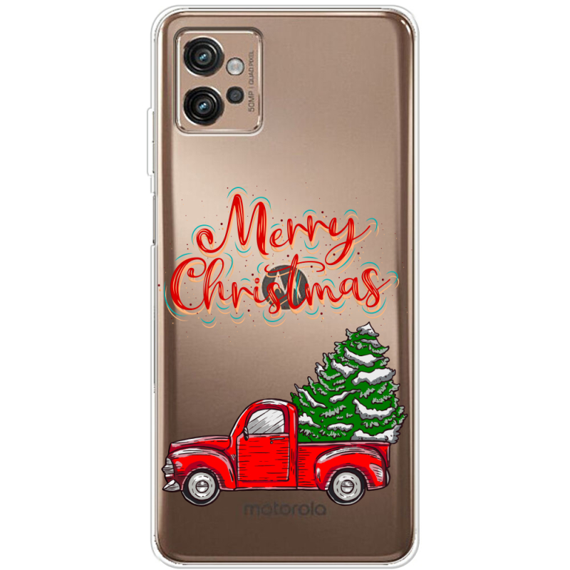 Прозрачный чехол BoxFace Motorola G32 Holiday Car