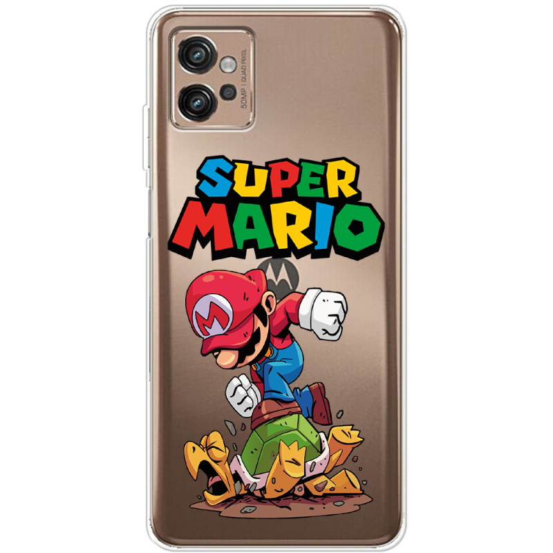 Прозрачный чехол BoxFace Motorola G32 Super Mario