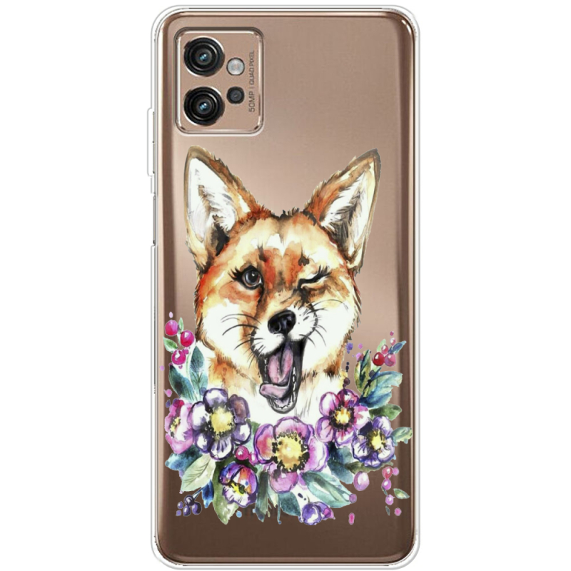 Прозрачный чехол BoxFace Motorola G32 Winking Fox