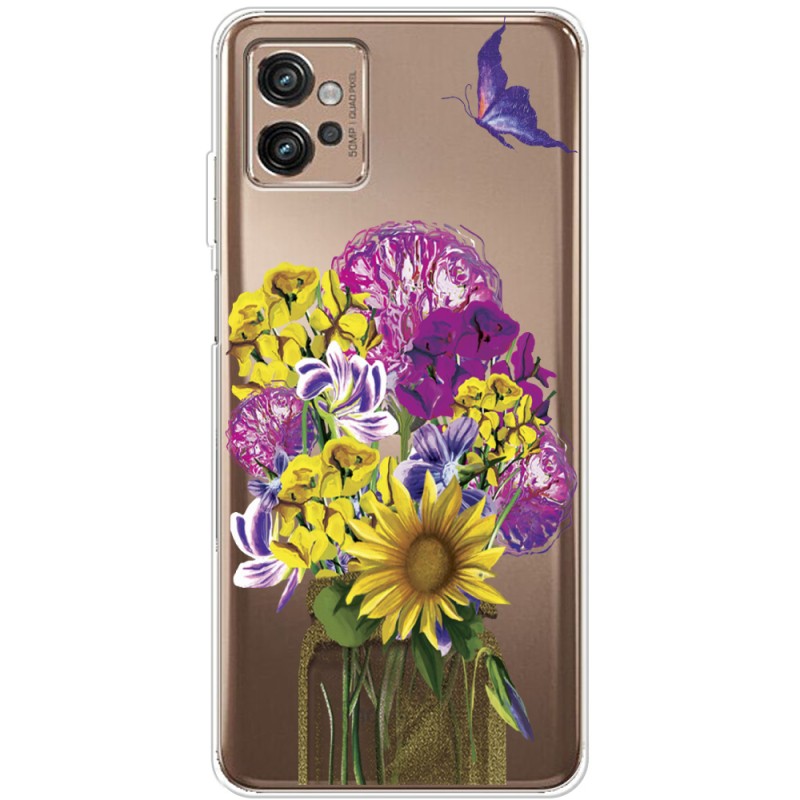 Прозрачный чехол BoxFace Motorola G32 My Bouquet