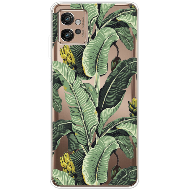 Прозрачный чехол BoxFace Motorola G32 Banana Leaves