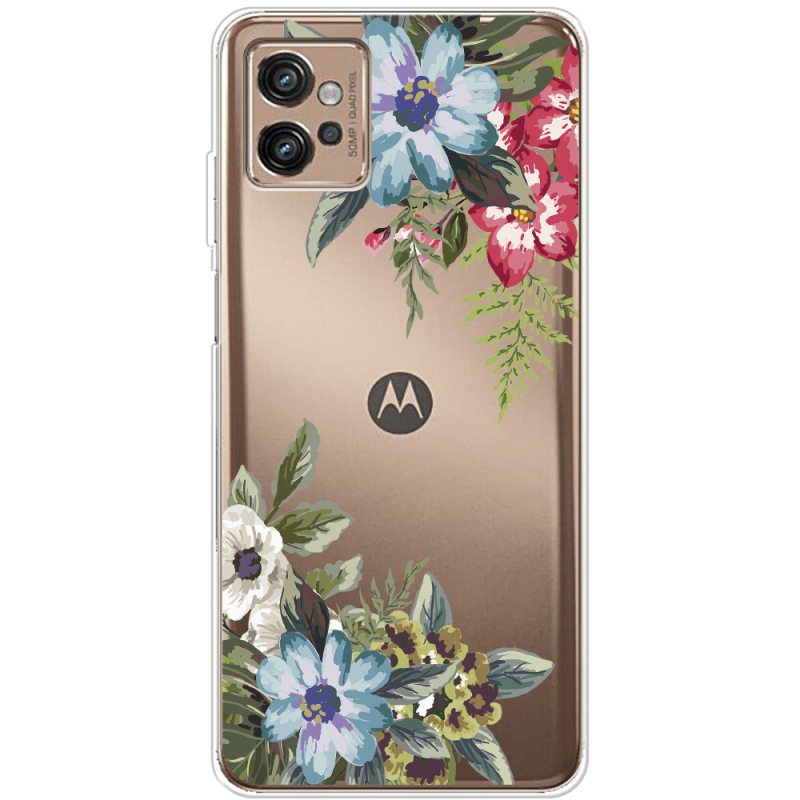 Прозрачный чехол BoxFace Motorola G32 Floral