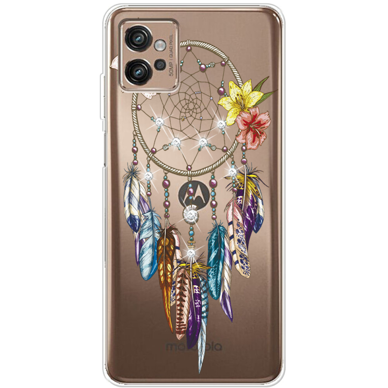 Чехол со стразами Motorola G32 Dreamcatcher