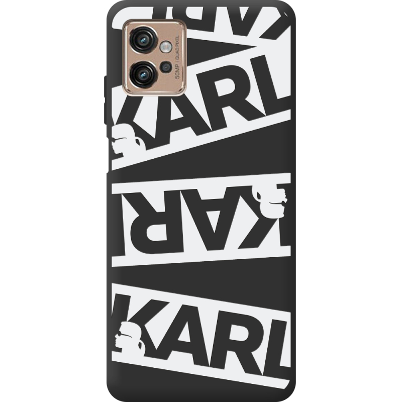 Черный чехол BoxFace Motorola G32 White Karl