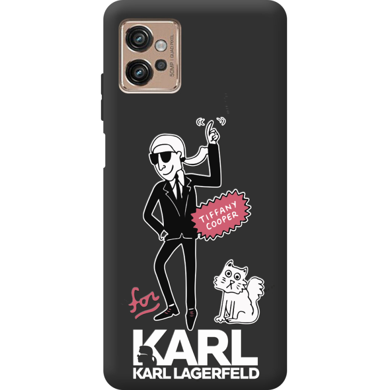 Черный чехол BoxFace Motorola G32 For Karl