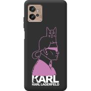 Черный чехол BoxFace Motorola G32 Pink Karl