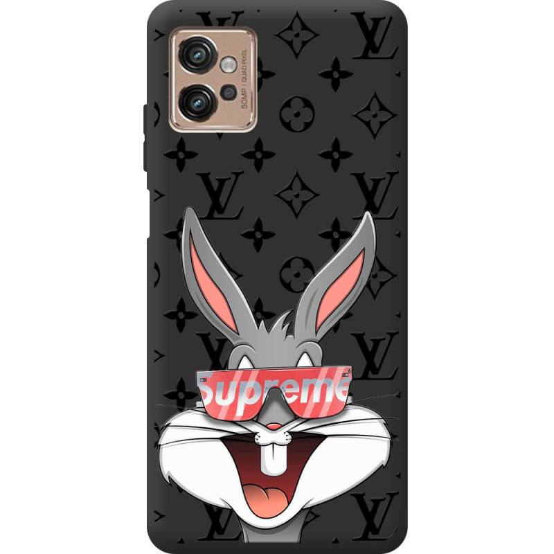 Черный чехол BoxFace Motorola G32 looney bunny