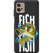 Черный чехол BoxFace Motorola G32 Fish