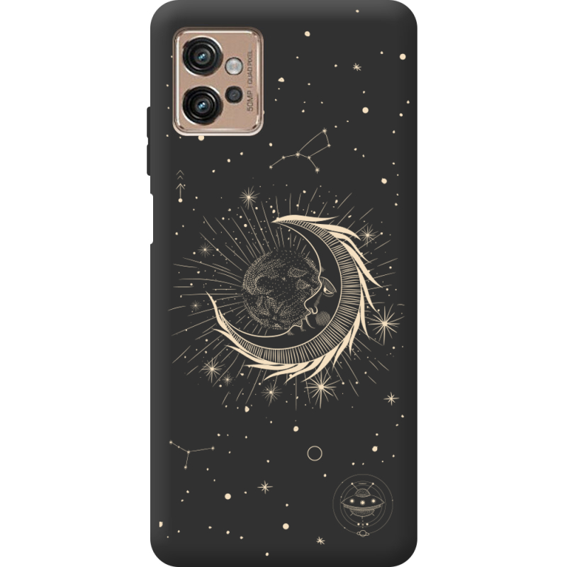 Черный чехол BoxFace Motorola G32 Moon