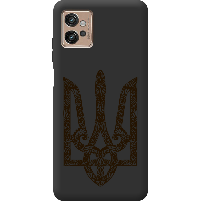 Черный чехол BoxFace Motorola G32 Ukrainian Trident