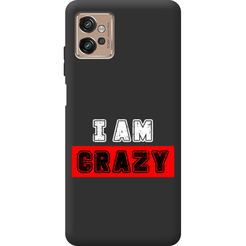 Черный чехол BoxFace Motorola G32 I'm Crazy