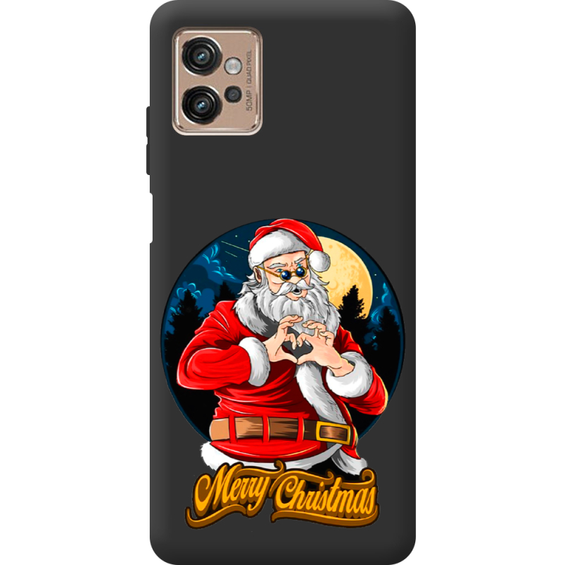 Черный чехол BoxFace Motorola G32 Cool Santa