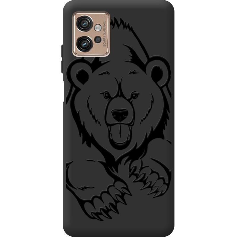 Черный чехол BoxFace Motorola G32 Grizzly Bear