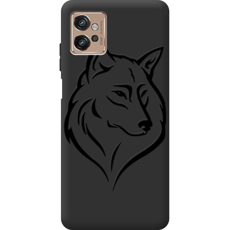 Черный чехол BoxFace Motorola G32 Wolf