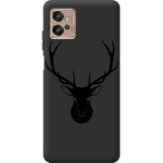 Черный чехол BoxFace Motorola G32 Deer