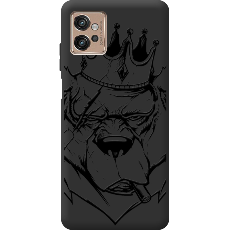 Черный чехол BoxFace Motorola G32 Bear King