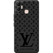 Черный чехол BoxFace Infinix Hot 12 Play LV Style