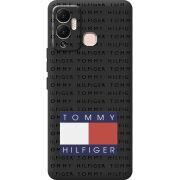 Черный чехол BoxFace Infinix Hot 12 Play Tommy Print