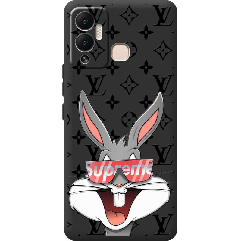 Черный чехол BoxFace Infinix Hot 12 Play looney bunny