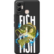 Черный чехол BoxFace Infinix Hot 12 Play Fish