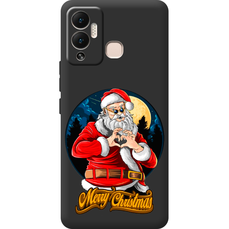 Черный чехол BoxFace Infinix Hot 12 Play Cool Santa