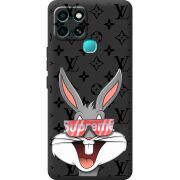 Черный чехол BoxFace Infinix Smart 6 looney bunny