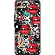 Черный чехол BoxFace Infinix Smart 6 Rock Graffiti