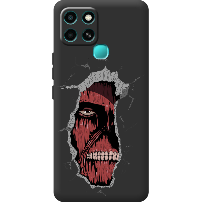 Черный чехол BoxFace Infinix Smart 6 Нападение на Титана