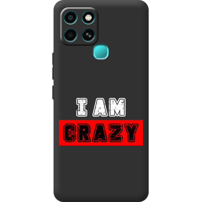 Черный чехол BoxFace Infinix Smart 6 I'm Crazy