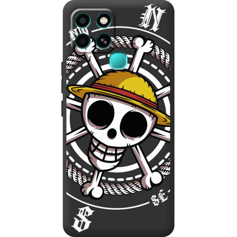 Черный чехол BoxFace Infinix Smart 6 One Piece Компас