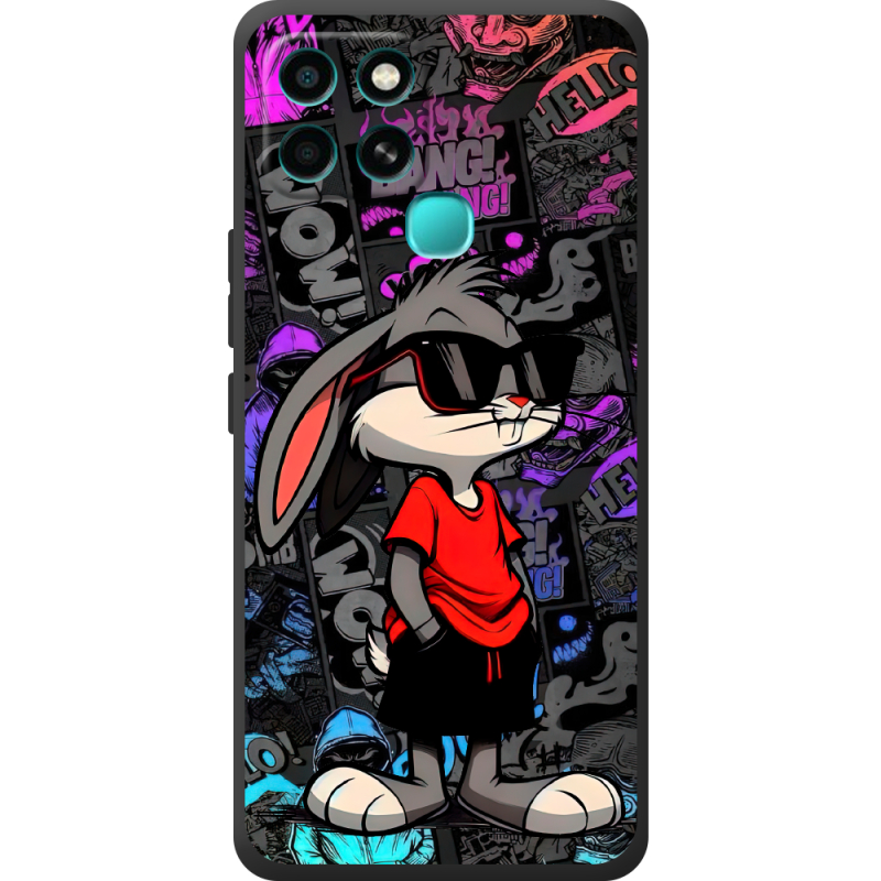 Черный чехол BoxFace Infinix Smart 6 Малий вухань