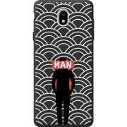 Черный чехол BoxFace Samsung J730 Galaxy J7 2017 Man Pattern