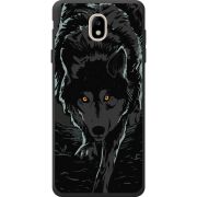 Черный чехол BoxFace Samsung J730 Galaxy J7 2017 Wolf