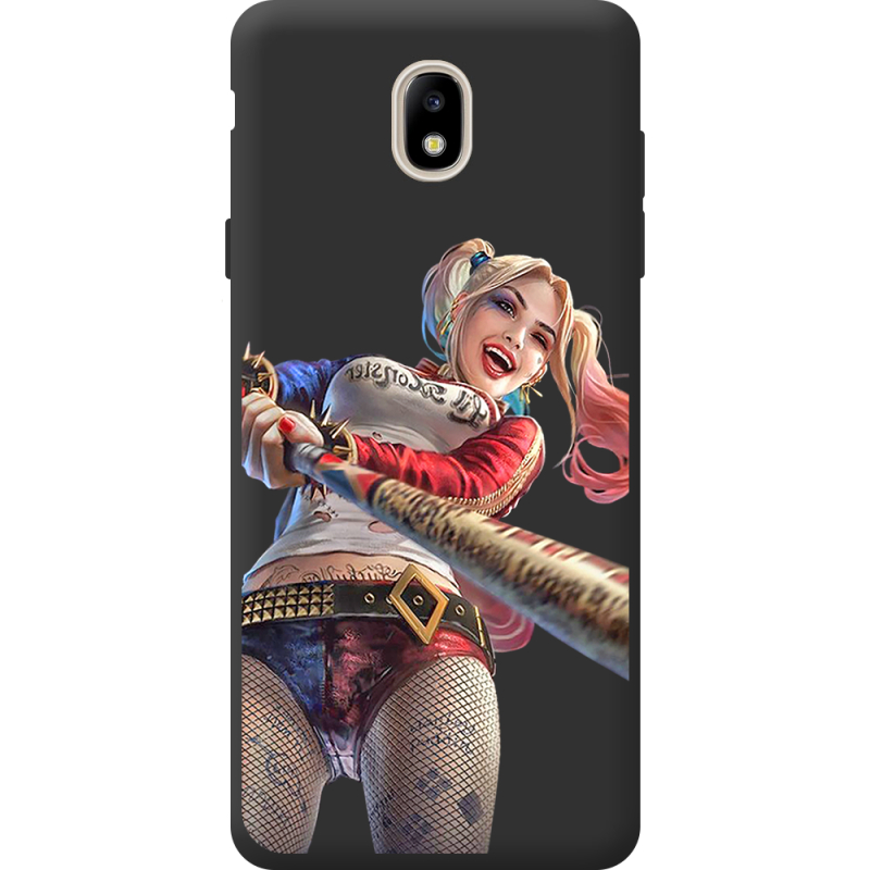 Черный чехол BoxFace Samsung J730 Galaxy J7 2017 Happy Harley Quinn