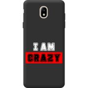 Черный чехол BoxFace Samsung J730 Galaxy J7 2017 I'm Crazy