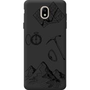 Черный чехол BoxFace Samsung J730 Galaxy J7 2017 Mountains