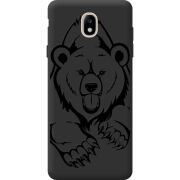 Черный чехол BoxFace Samsung J730 Galaxy J7 2017 Grizzly Bear