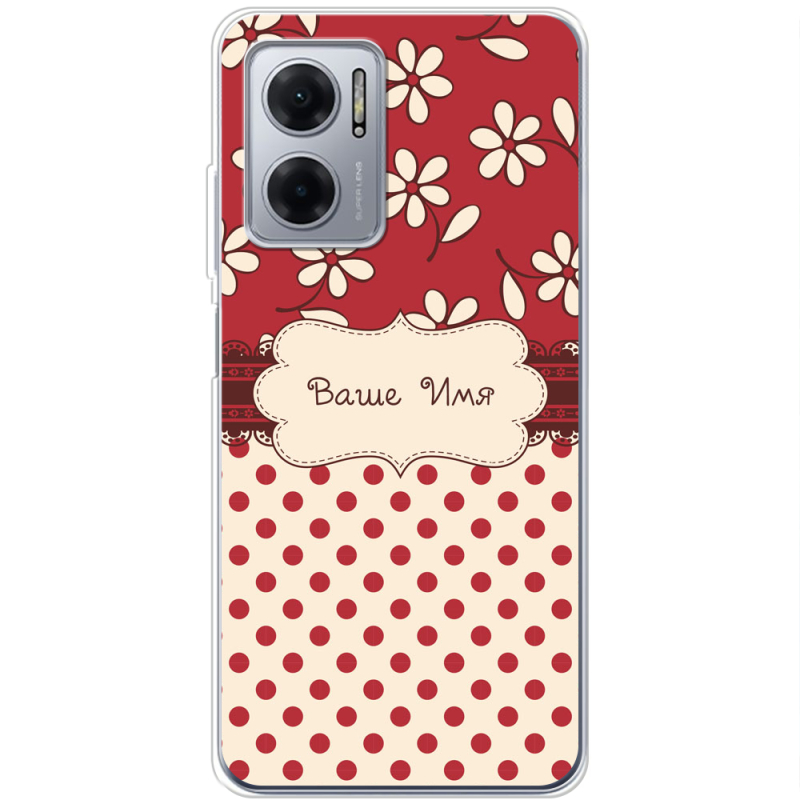 Чехол BoxFace Xiaomi Redmi Note 11E Именной Polka Dots