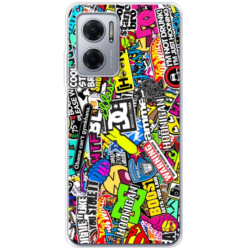 Чехол BoxFace Xiaomi Redmi Note 11E Multicolored Inscriptions