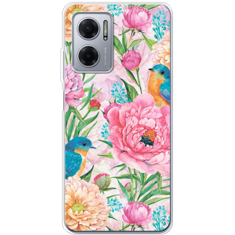 Чехол BoxFace Xiaomi Redmi Note 11E Birds in Flowers