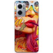 Чехол BoxFace Xiaomi Redmi Note 11E Yellow Girl Pop Art