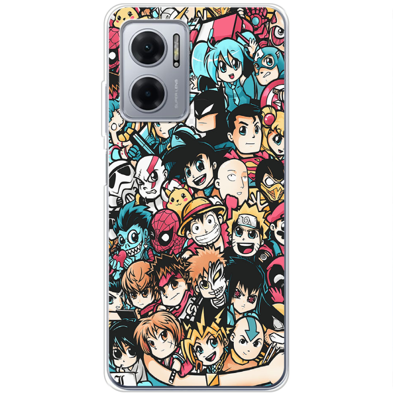 Чехол BoxFace Xiaomi Redmi Note 11E Anime Stickers