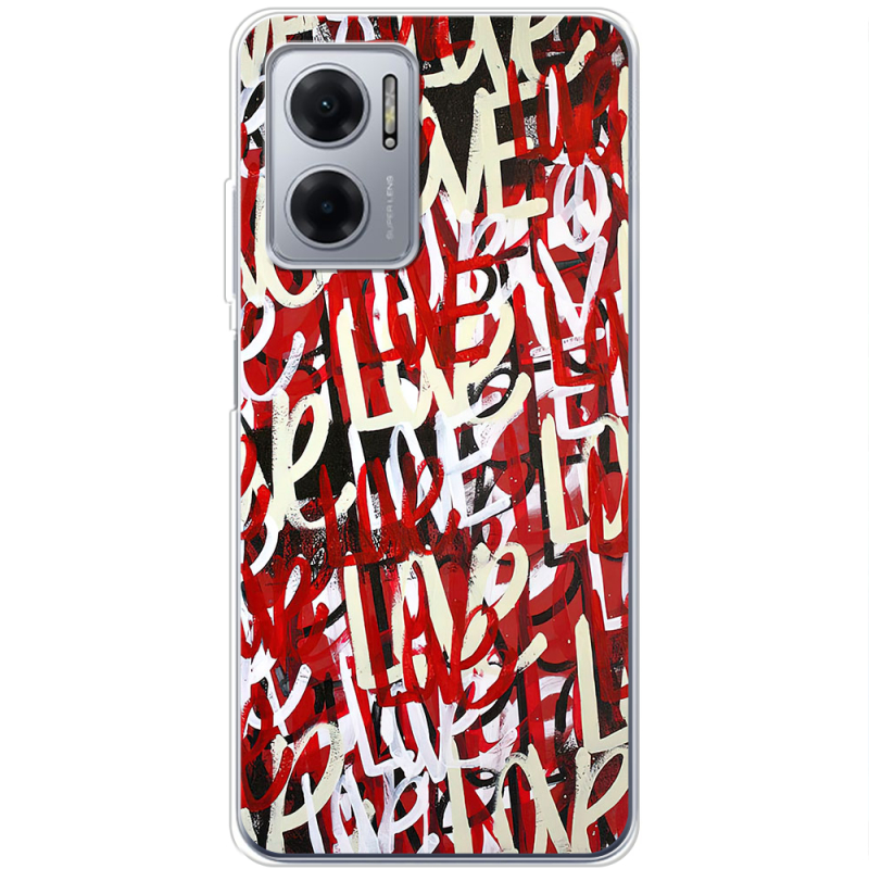 Чехол BoxFace Xiaomi Redmi Note 11E Love Graffiti