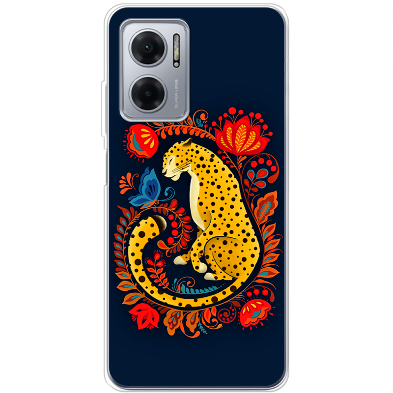 Чехол BoxFace Xiaomi Redmi Note 11E Petrykivka Leopard