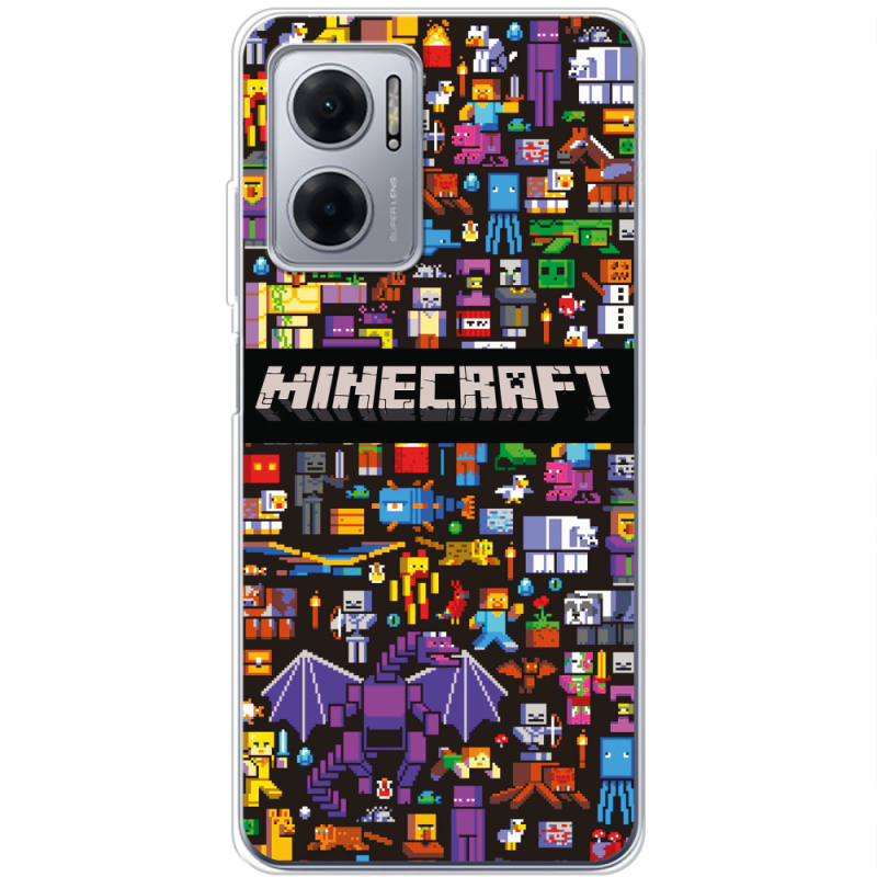 Чехол BoxFace Xiaomi Redmi Note 11E Minecraft Mobbery