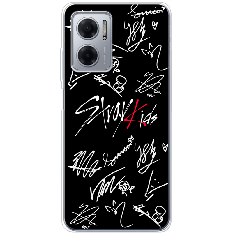 Чехол BoxFace Xiaomi Redmi Note 11E Stray Kids автограф