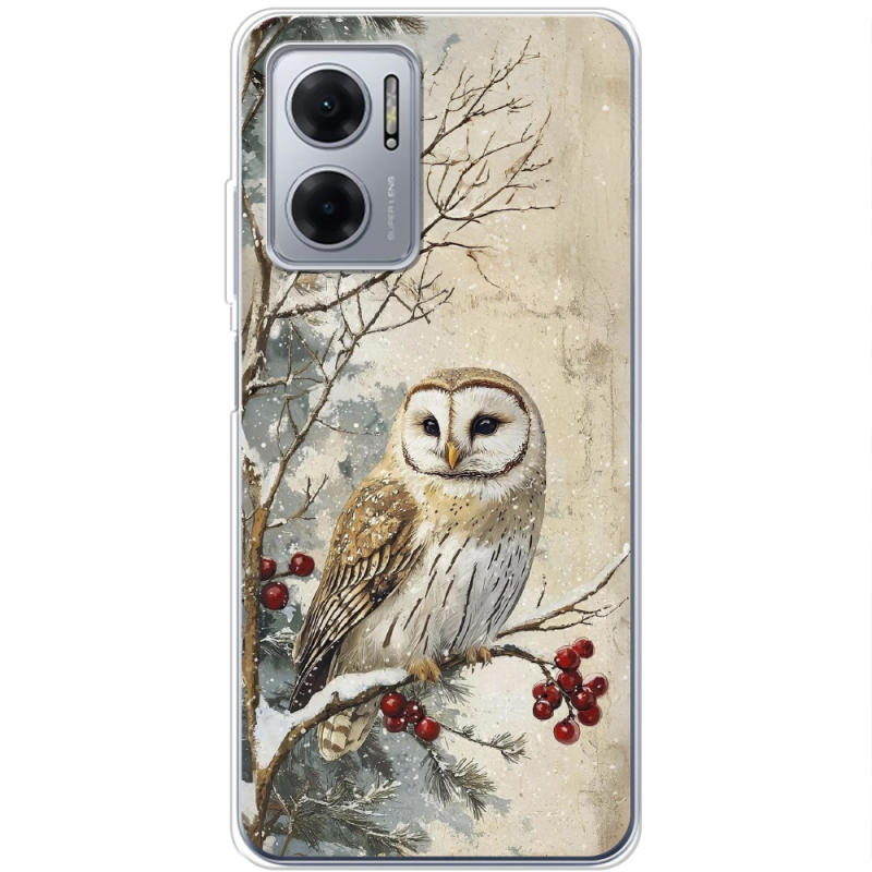 Чехол BoxFace Xiaomi Redmi Note 11E Christmas Owl