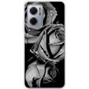 Чехол BoxFace Xiaomi Redmi Note 11E Black and White Roses