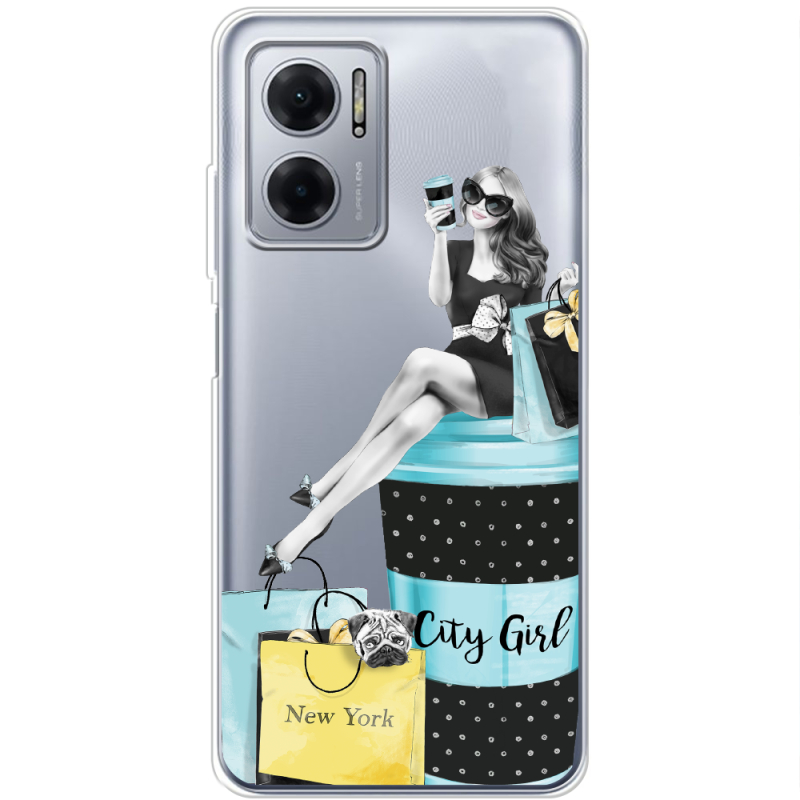 Прозрачный чехол BoxFace Xiaomi Redmi Note 11E City Girl