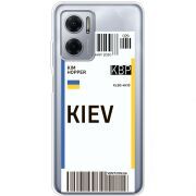 Прозрачный чехол BoxFace Xiaomi Redmi Note 11E Ticket Kiev